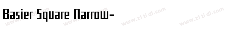 Basier Square Narrow字体转换
